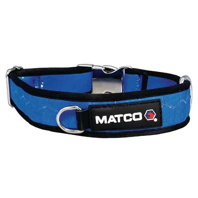 MATCO DOG COLLAR, SMALL - MEDIUM, BLUE