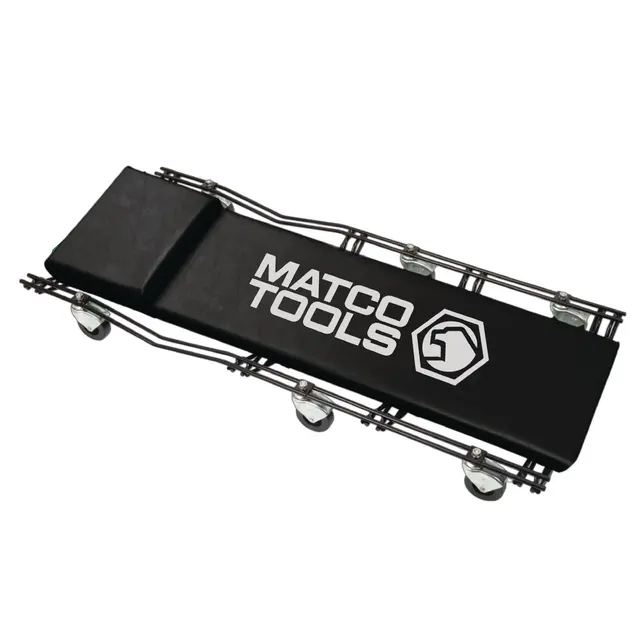 40" PADDED WIRE FRAME CREEPER, 570 LBS. - BLACK
