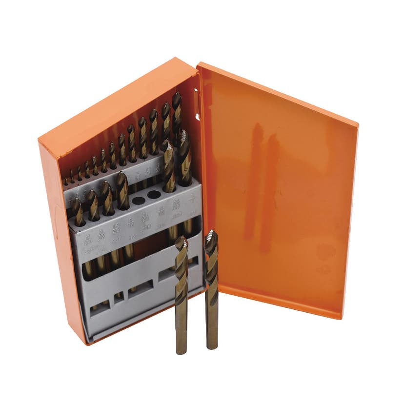 HYPERSTEP COBALT MECHANIC'S LENGTH DRILL BIT SET, 21 PIECE DBC21HSM