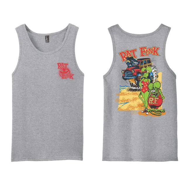 WOODY AT THE BEACH TANK - XL