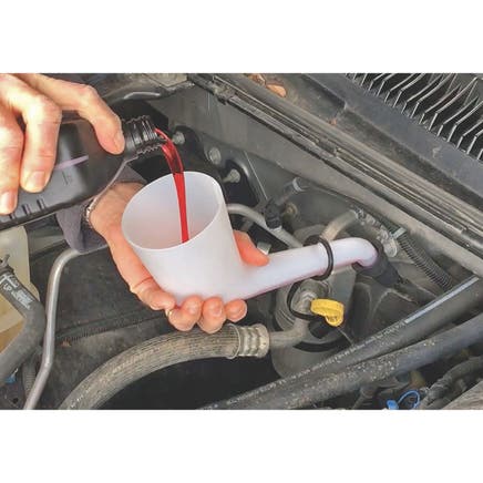 RIGHT ANGLE FUNNEL WITH LID AND CAP