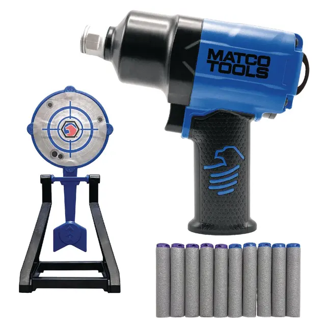 MATCO IMPACT WRENCH FOAM DART GUN SET - BLUE