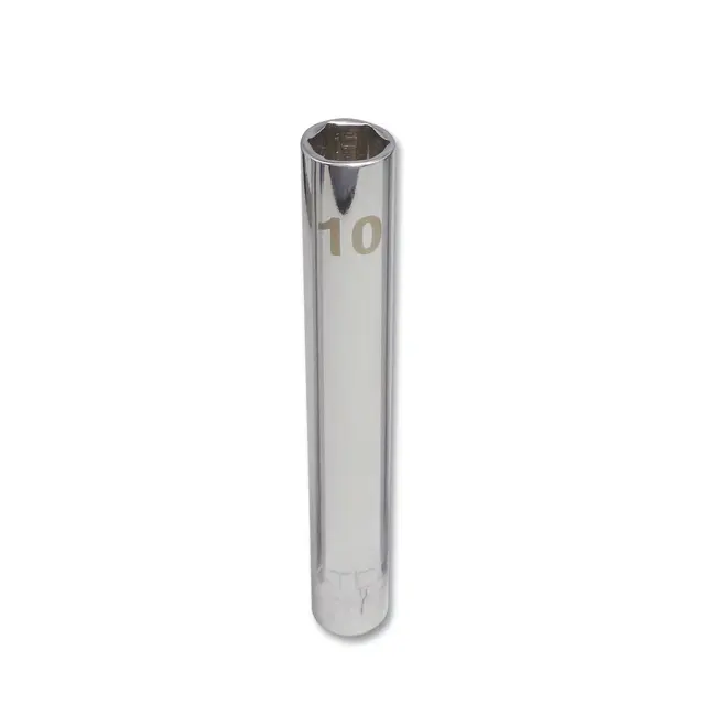 1/4" DRIVE 10MM METRIC CHROME DEEP SOCKET