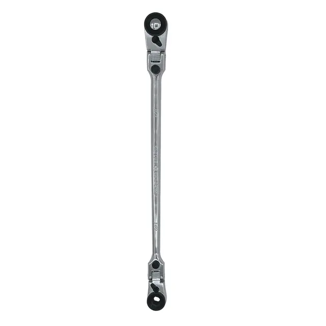 10'' DOUBLE LOCKING FLEX HEAD RATCHET - 1/4'' HEX x 1/4'' SQUARE DRIVE