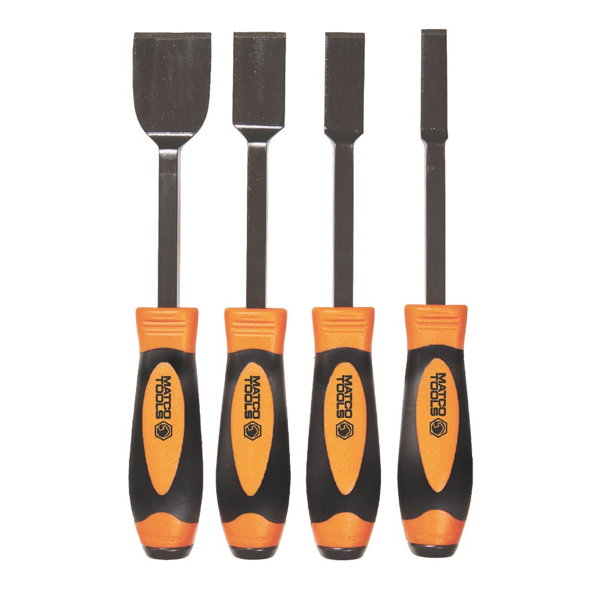 4 PIECE 10" LONG SCRAPER SET ORANGE SCS4MB Matco Tools