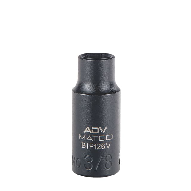 3/8" DRIVE 3/8" SAE 6 POINT MID-LENGTH IMPACT SOCKET