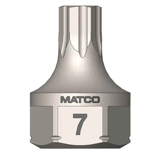 3/8" AND 17MM DUAL DRIVE METRIC OPTI-GRIP HEX BIT 7MM