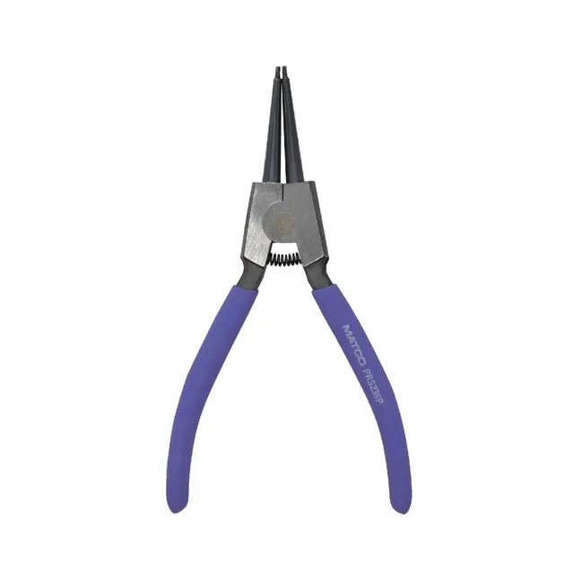 7" EXTERNAL SNAP RING PLIERS STRAIGHT NOSE 0.067" - PURPLE
