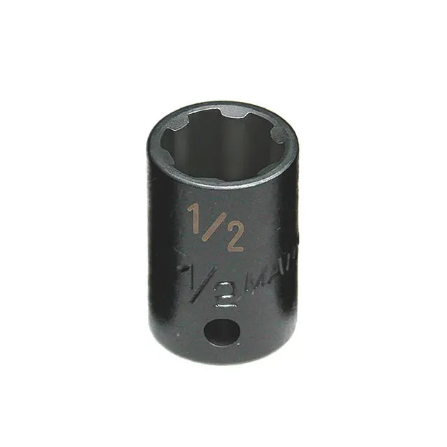 3/8" DRIVE 1/2" SAE 6 POINT PRO NON-SLIP IMPACT SOCKET