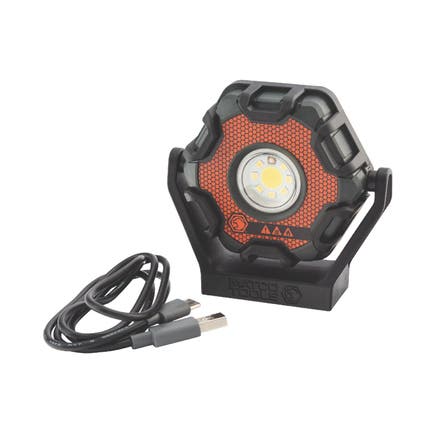 1,000 LUMENS MINI HANDHELD RECHARGEABLE FLOODLIGHT - ORANGE