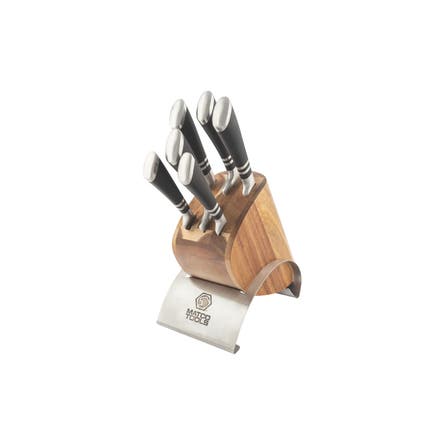 KNIFE SET WITH WOOD BLOCK
