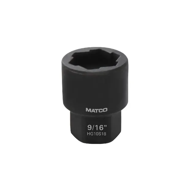 9/16" 3/8” DRIVE HEX GRIP IMPACT SOCKET
