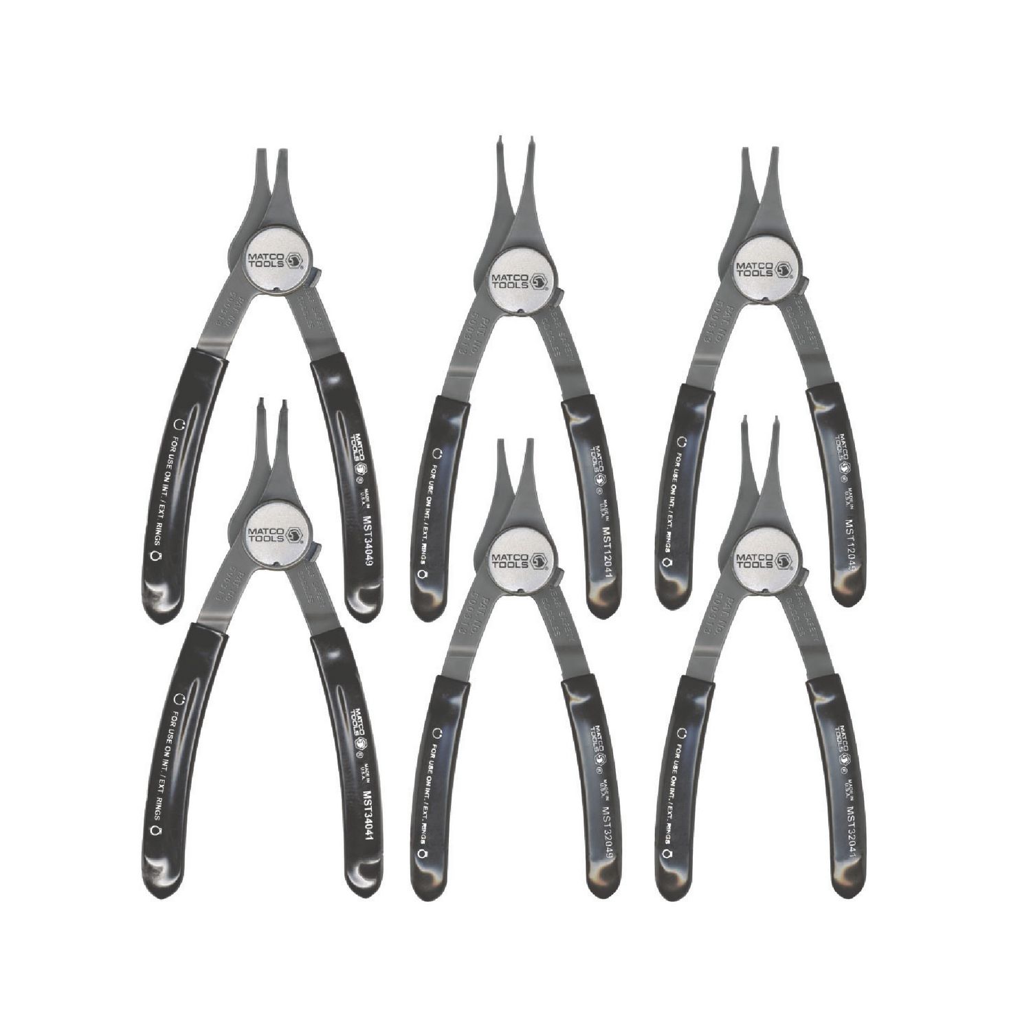 6 PIECE CAMLOCK RETAINING RING PLIER SET MST4306