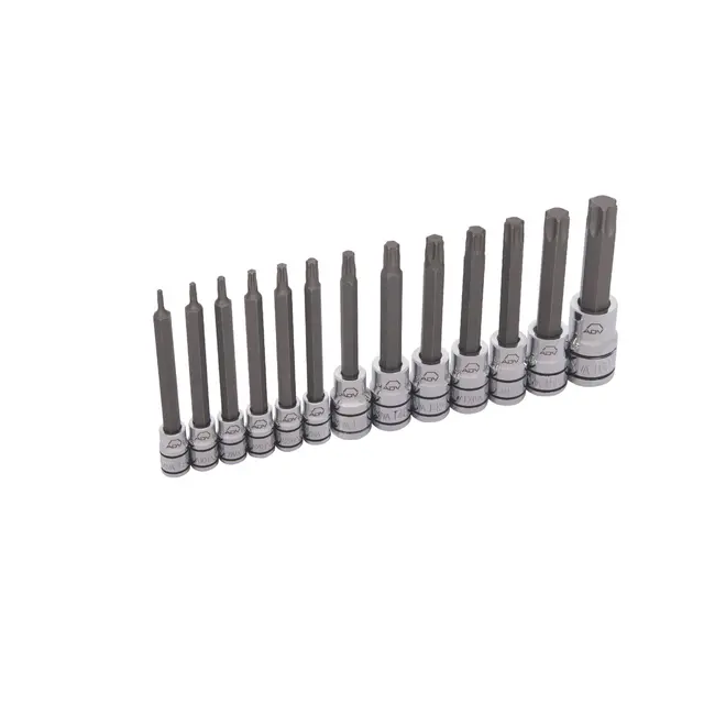 13 PIECE 1/4", 3/8", AND 1/2" DRIVE ADV MID-LENGTH TORX® BIT SOCKET SET
