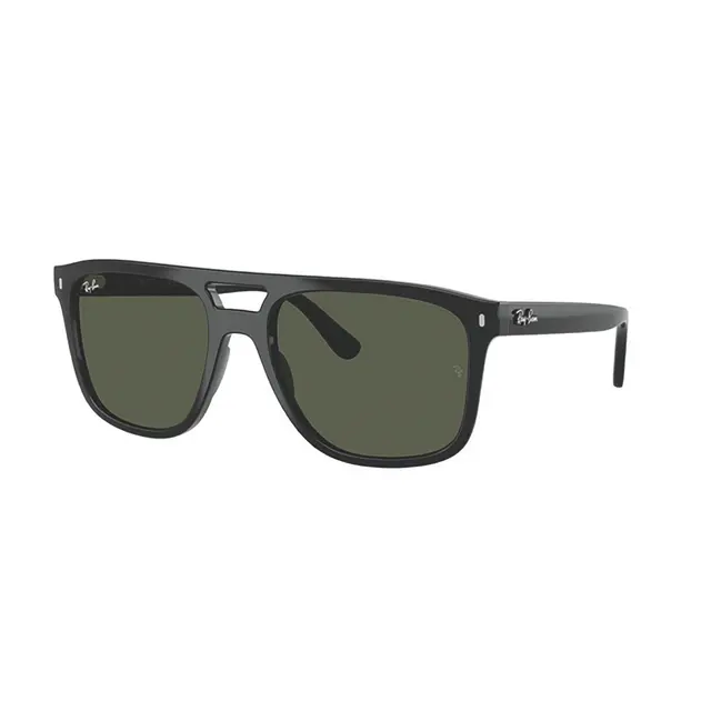 RAYBAN® 2213 POLISHED BLACK WITH GREEN LENSES
