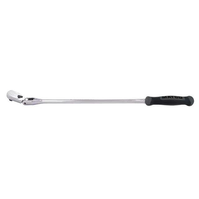 1/2" DRIVE 27-3/8" EIGHTY8 TOOTH LOCKING FLEX RATCHET WITH ERGO HANDLE - SHADOW GRAY