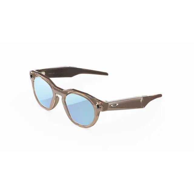 OAKLEY® META AI HSTN BROWN SMOKE WITH PRIZM™ DEEP WATER POLARIZED LENSES
