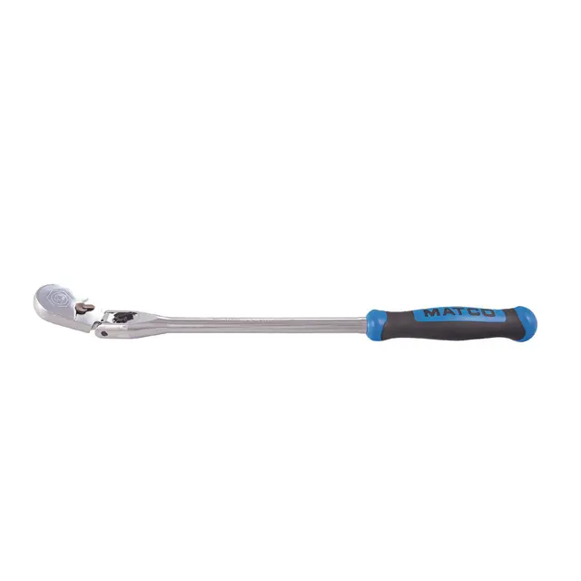 1/2" DRIVE 20-1/4" EIGHTY8 TOOTH LOCKING FLEX RATCHET WITH ERGO HANDLE - BLUE