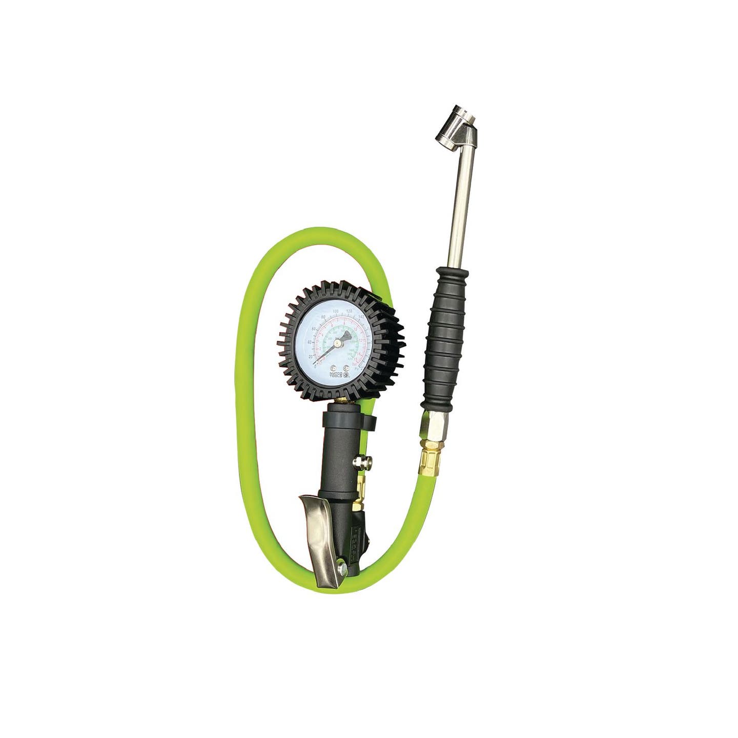 TIRE INFLATOR WITH PRESSURE GAUGE