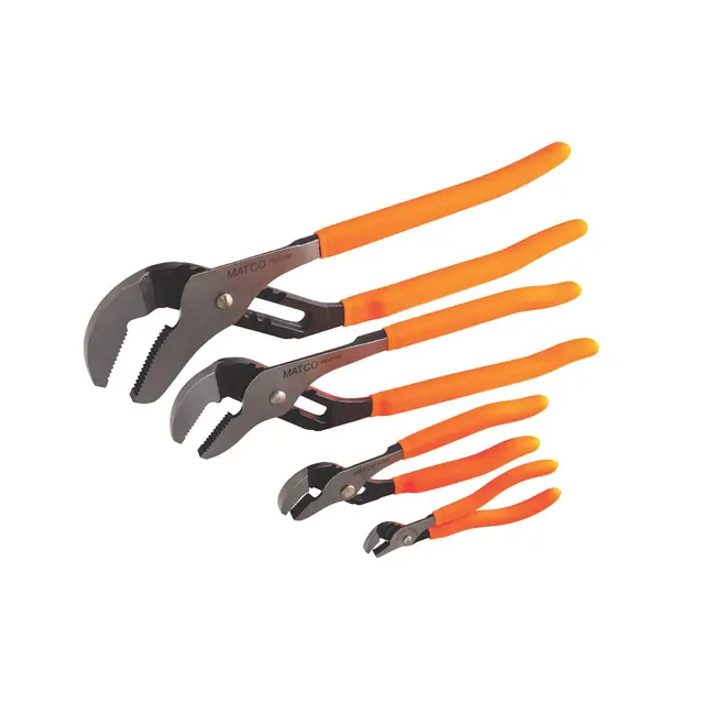 4 PIECE GROOVE JOINT PLIERS SET - ORANGE