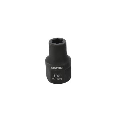 1/4" 3/8” DRIVE HEX GRIP IMPACT SOCKET