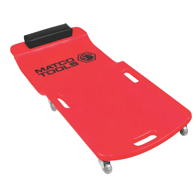 38" HEAVY-DUTY MECHANIC INLINE SKATE CREEPER - RED