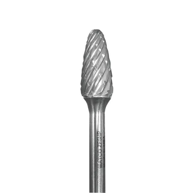 TREE RADIUS, 1/2" X 1" X 1/4", STEEL CUT BURR