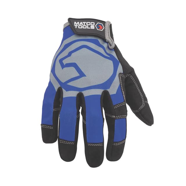 GRIP TOUCH GLOVE BLUE AND SILVER XL