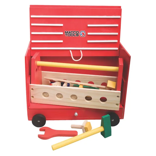 WOODEN TOOLBOX PLAY SET