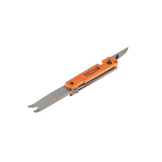 EVERYDAY CARRY FOLDING CLIP LIFTER WITH KNIFE - ORANGE