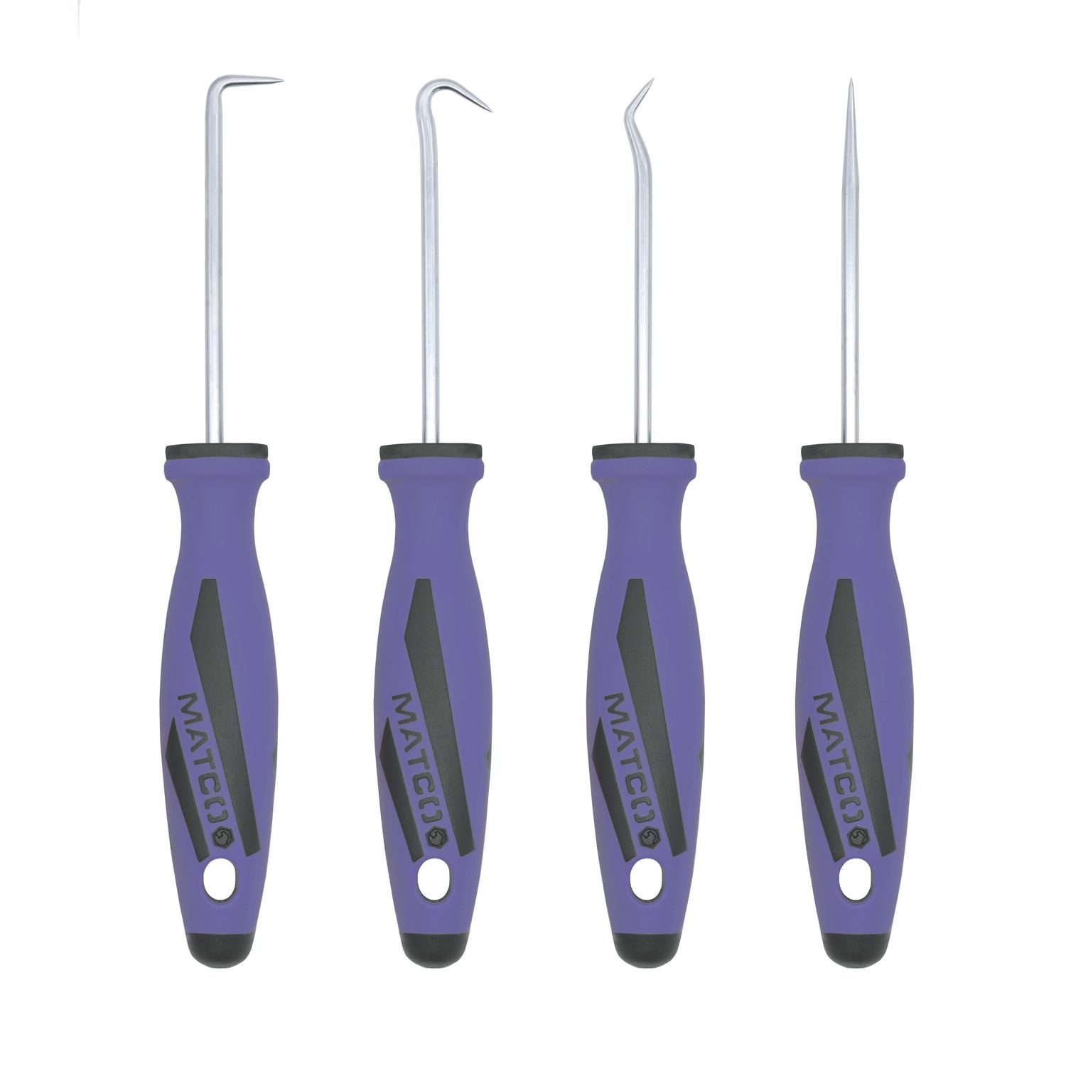 Traded in my snap on 6 piece for the Matco 10 piece in the new purple.  Picks came with it as well, look great in person looking forward to using  them. : r/toolporn