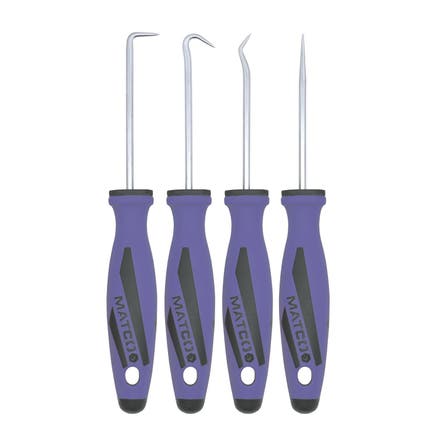 4 PIECE MINI HOOK AND PICK SET - PURPLE
