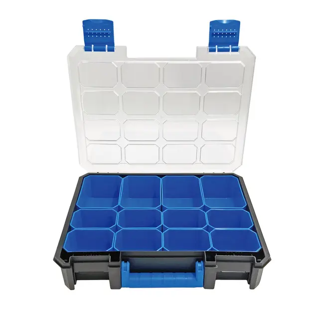 12 TRAY STORAGE CASE - BLUE