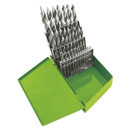 HYPER-STEP HIGH-SPEED STEEL DRILL BIT SET, 29 PIECE