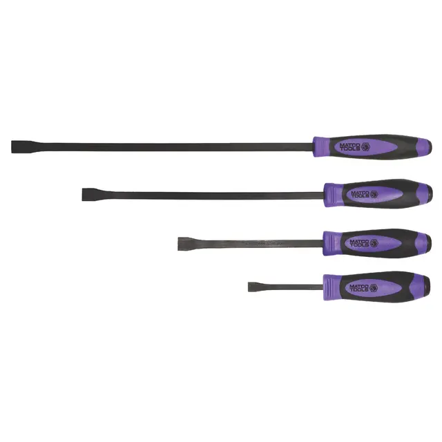 4 PIECE CURVED TIP PRY BAR SET - PURPLE