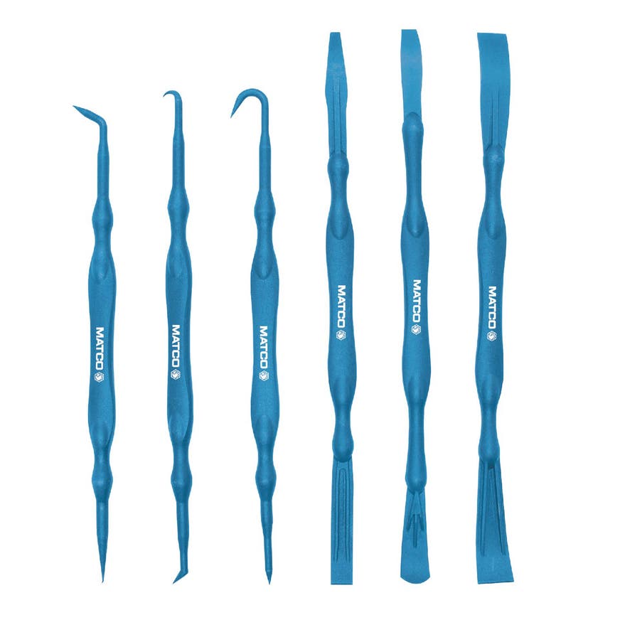 6 PIECE MICRO NONMARRING PICK AND PRY SET BLUE PPAB Matco Tools