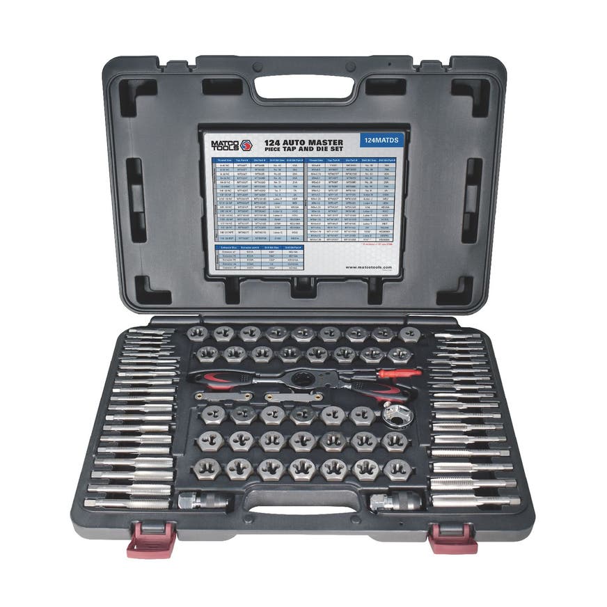 124 PIECE AUTO MASTER TAP & DIE SET 124MATDS Matco Tools
