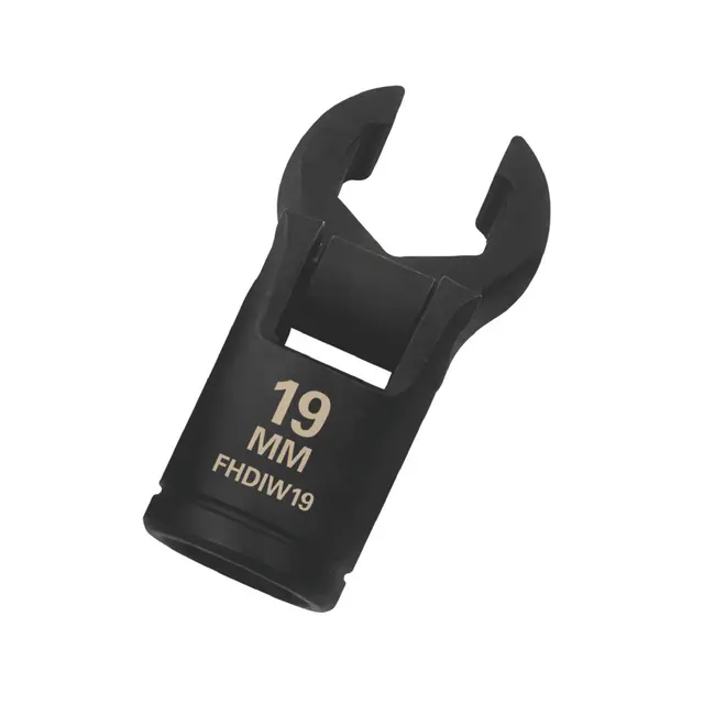 1/2" DRIVE 19MM FLEX-HEAD DIESEL INJECTOR WRENCH