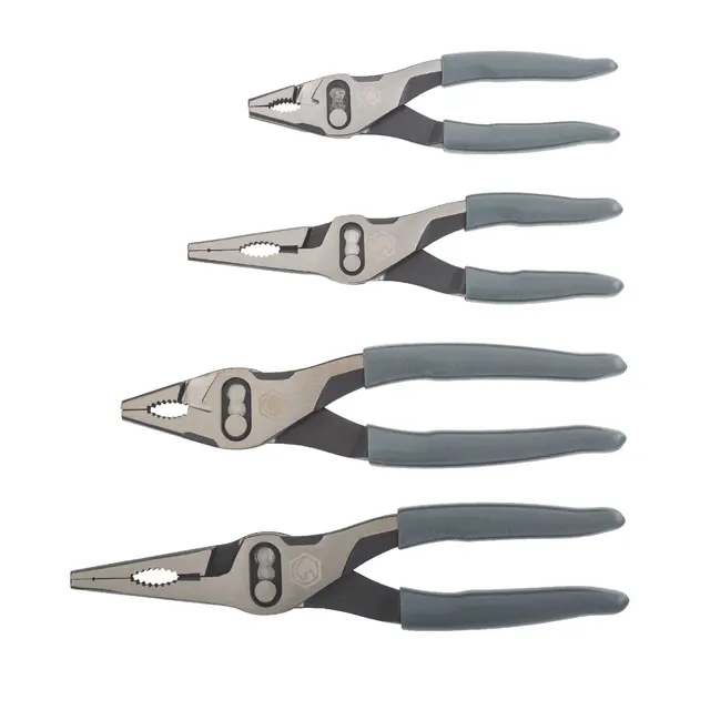 4 PIECE 3-POSITION PLIER SET - SHADOW GRAY