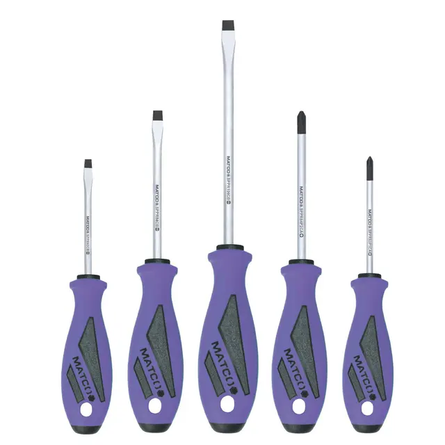 5 PIECE TOP TORQUE II™ SCREWDRIVER SET - PURPLE