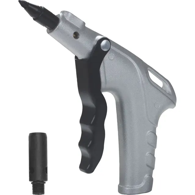METAL BODY AIR BLOW GUN WITH SOFT RUBBER STAR TIP AND HIGH FLOW SAFETY TIP