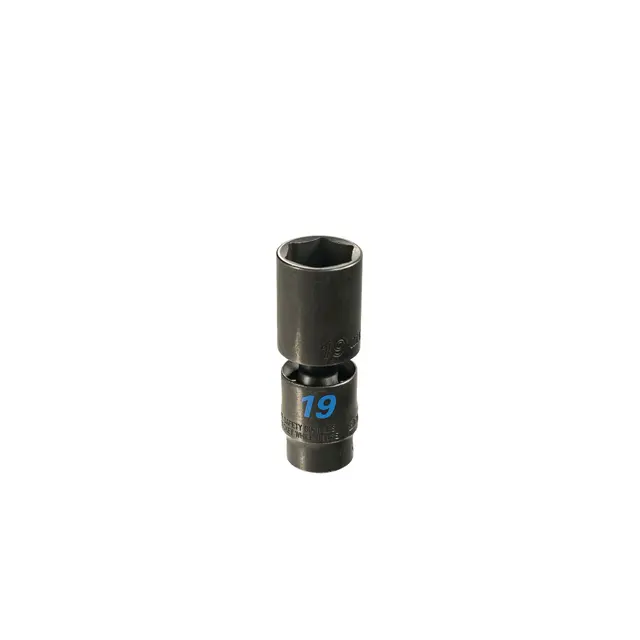 3/8" DRIVE 19MM 6 POINT TORQUE FORCE DEEP UNIVERSAL IMPACT SOCKET