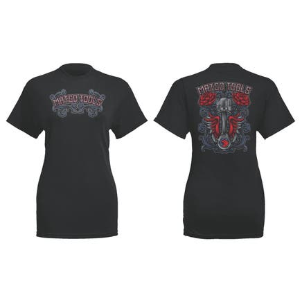 WOMENS ROSE PISTON T-SHIRT - S