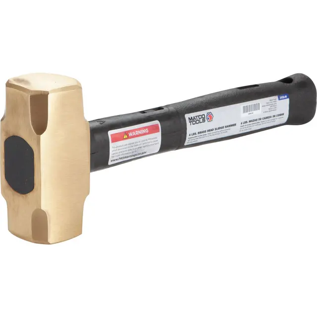 4 LB. INDESTRUCTIBLE BRASS SLEDGE HAMMER