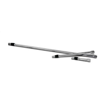 3 PIECE 1/4" DRIVE LOCKING CHROME EXTENSION SET