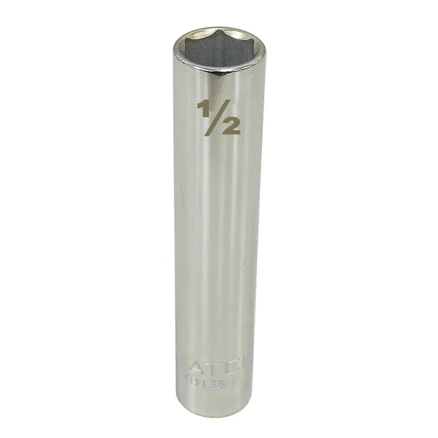 1/4" DRIVE 1/2" SAE 6 POINT EXTRA DEEP SOCKET