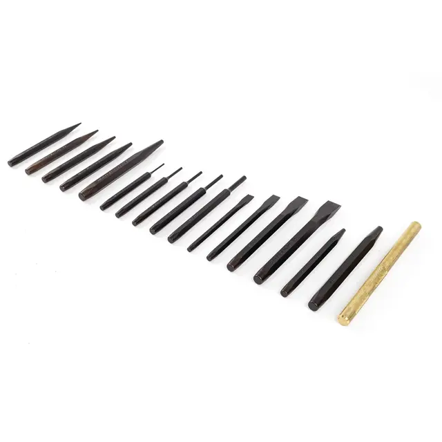 17 PIECE PUNCH AND CHISEL SET