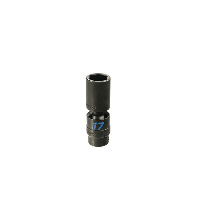 3/8" DRIVE 17MM 6 POINT TORQUE FORCE DEEP UNIVERSAL IMPACT SOCKET