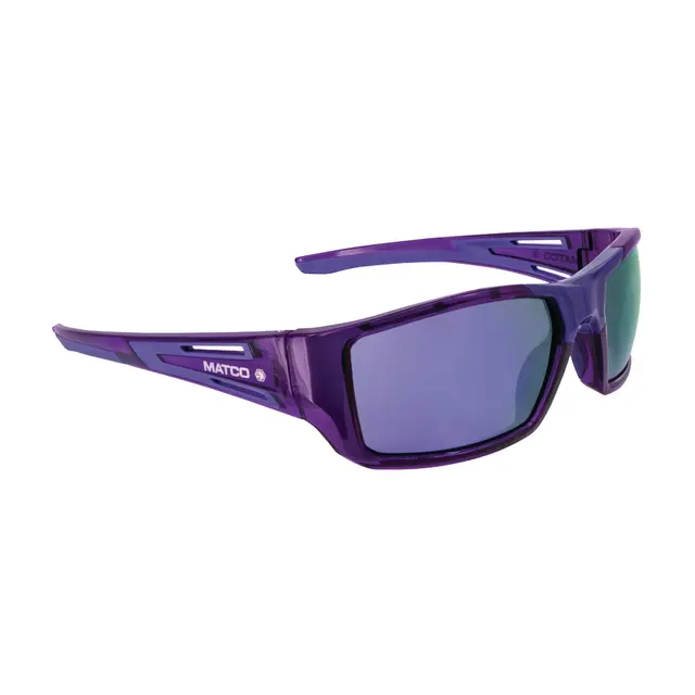 FORCEFLEX SAFETY GLASSES PURPLE FULL FRAME WITH PURPLE LENSES