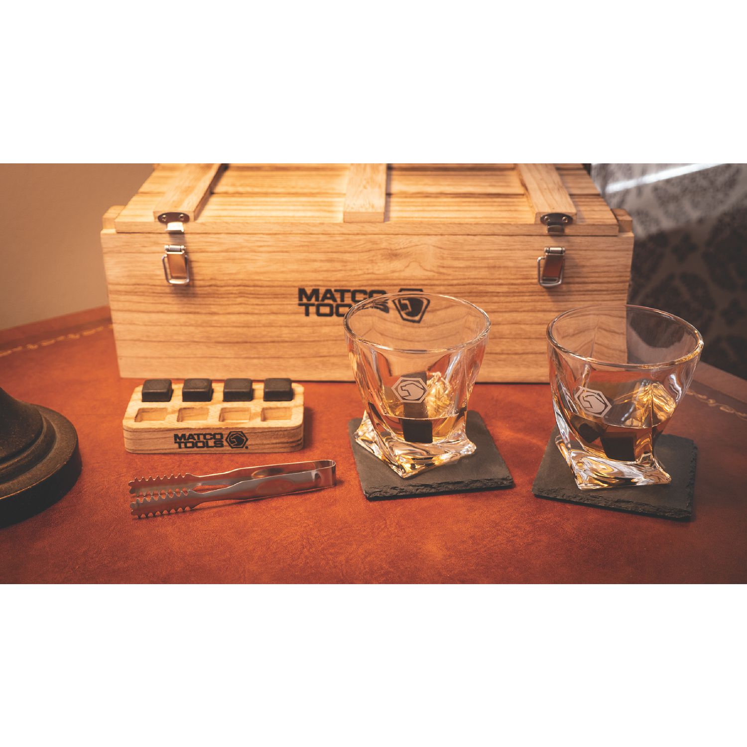 WHISKEY GLASS CRATE SET MTCWHSKYSET2